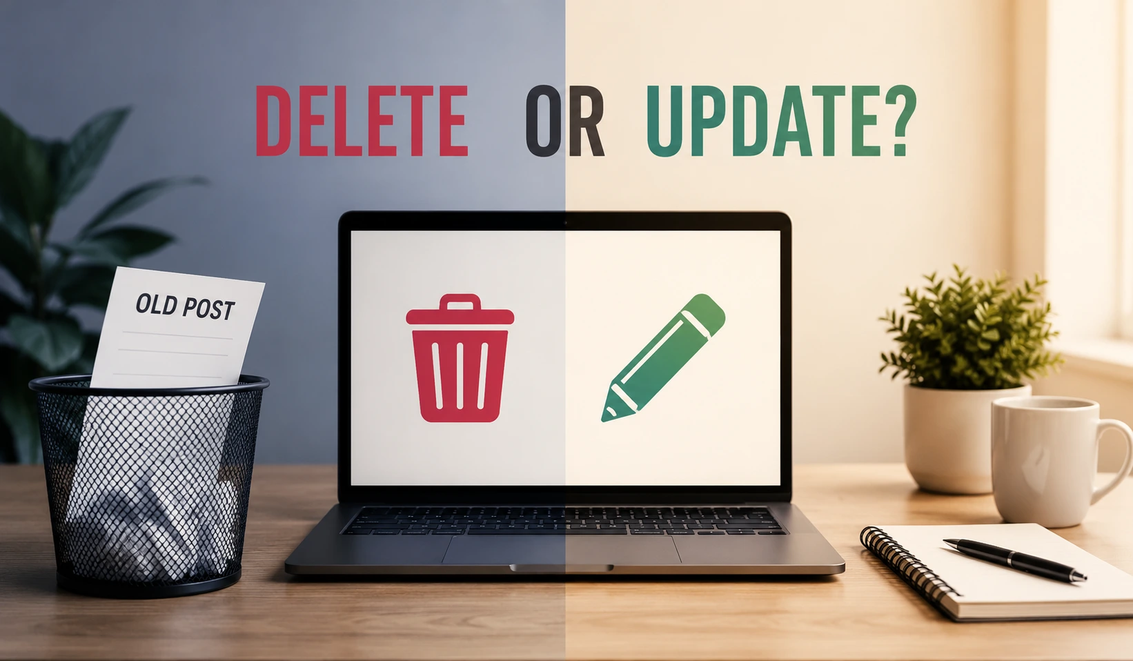 When to Delete a Blog Post vs Update It: An SEO Guide